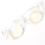 Solar Blue Light Reducing Round Clear Lens Clear Frames,