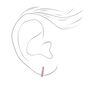 18k Gold Plated 10MM Lavender Enamel Hoop Earrings,