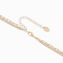 Gold-tone Tassel Multi-Strand Y-Neck Necklace,