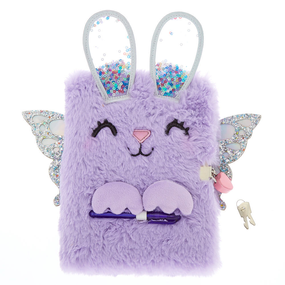 Bella the Bunny Soft Lock Notebook - Lilac,