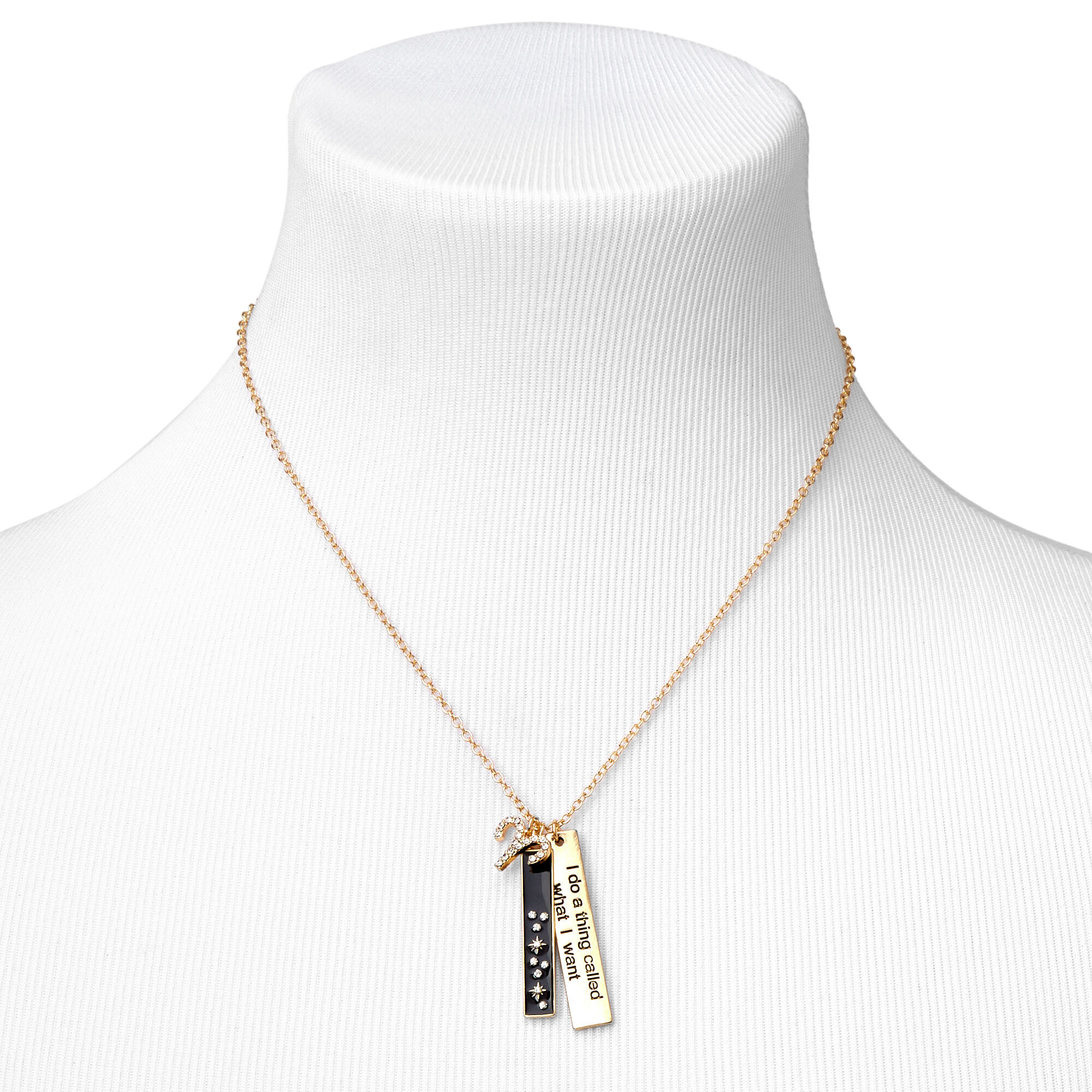 Gold Zodiac Symbol Pendant Charm Necklace,