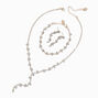 Rose Gold-tone Princess Jewelry Set - 3 Pack,