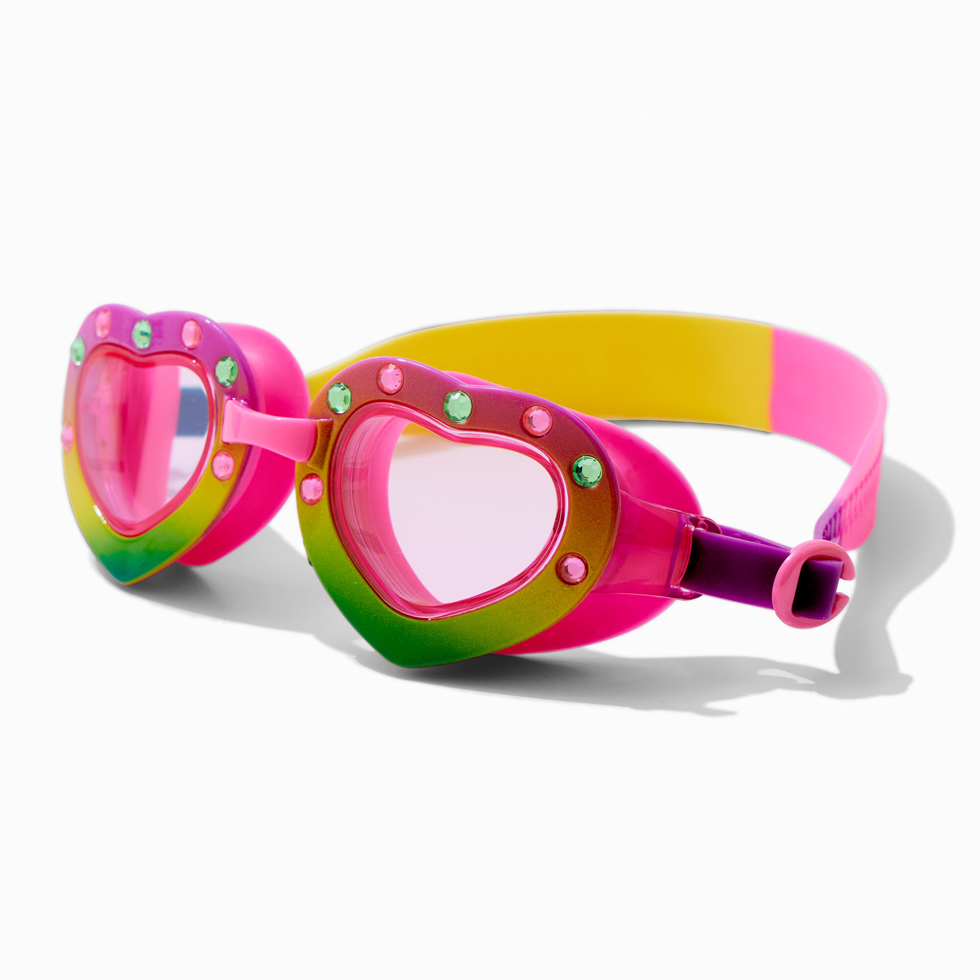 Rainbow Heart Swim Goggles