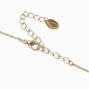 Gold-tone Bow &amp; Heart Pearl Pendant Necklace,