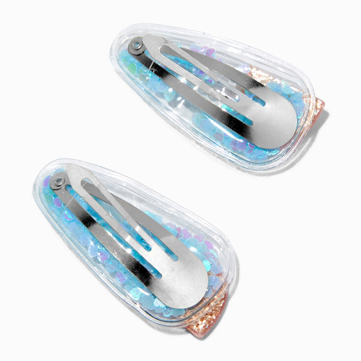 Claire&#39;s Club Rainbow Shaker Snap Hair Clips - 2 Pack,