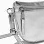 Metallic Silver Belt Bag,