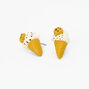 Chocolate Chip Cookie Dough Ice Cream Cone Stud Earrings,