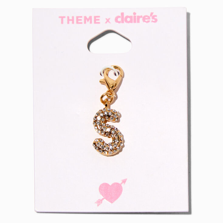 T H E M E x Claire&#39;s Gold-tone S Initial Charm,
