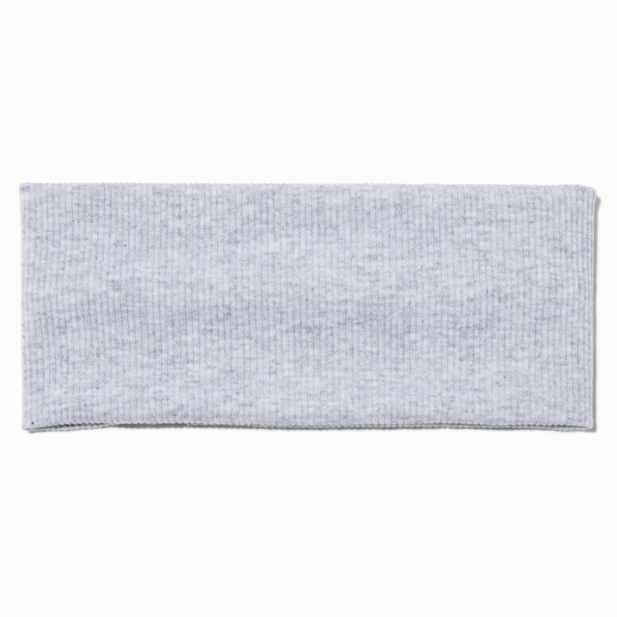 Bandeau plat en jersey gris,