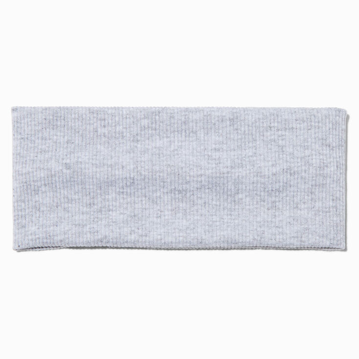 Bandeau plat en jersey gris,