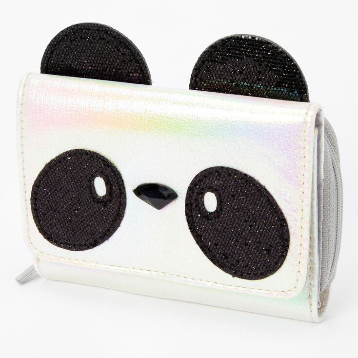 Claire's Mini porte-monnaie panda - Blanc