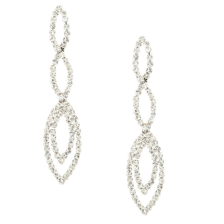 Claire's Pendantes spirale infinie couleur argenté 3,8 cm