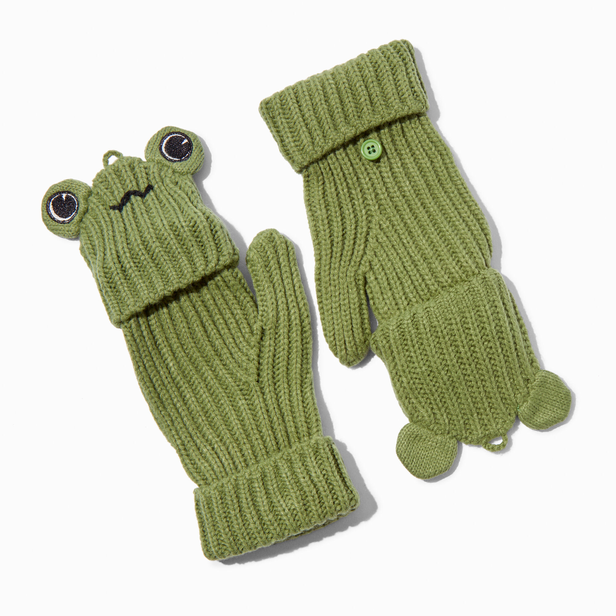 Green Frog Convertible Gloves,