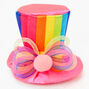 Rainbow Striped Top Hat Hair Clip,