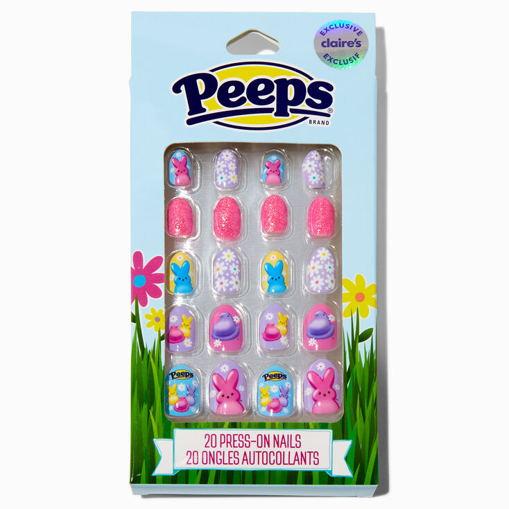 Peeps&reg; Claire&#39;s Exclusive Easter Stiletto Press On Faux Nail Set - 20 Pack,