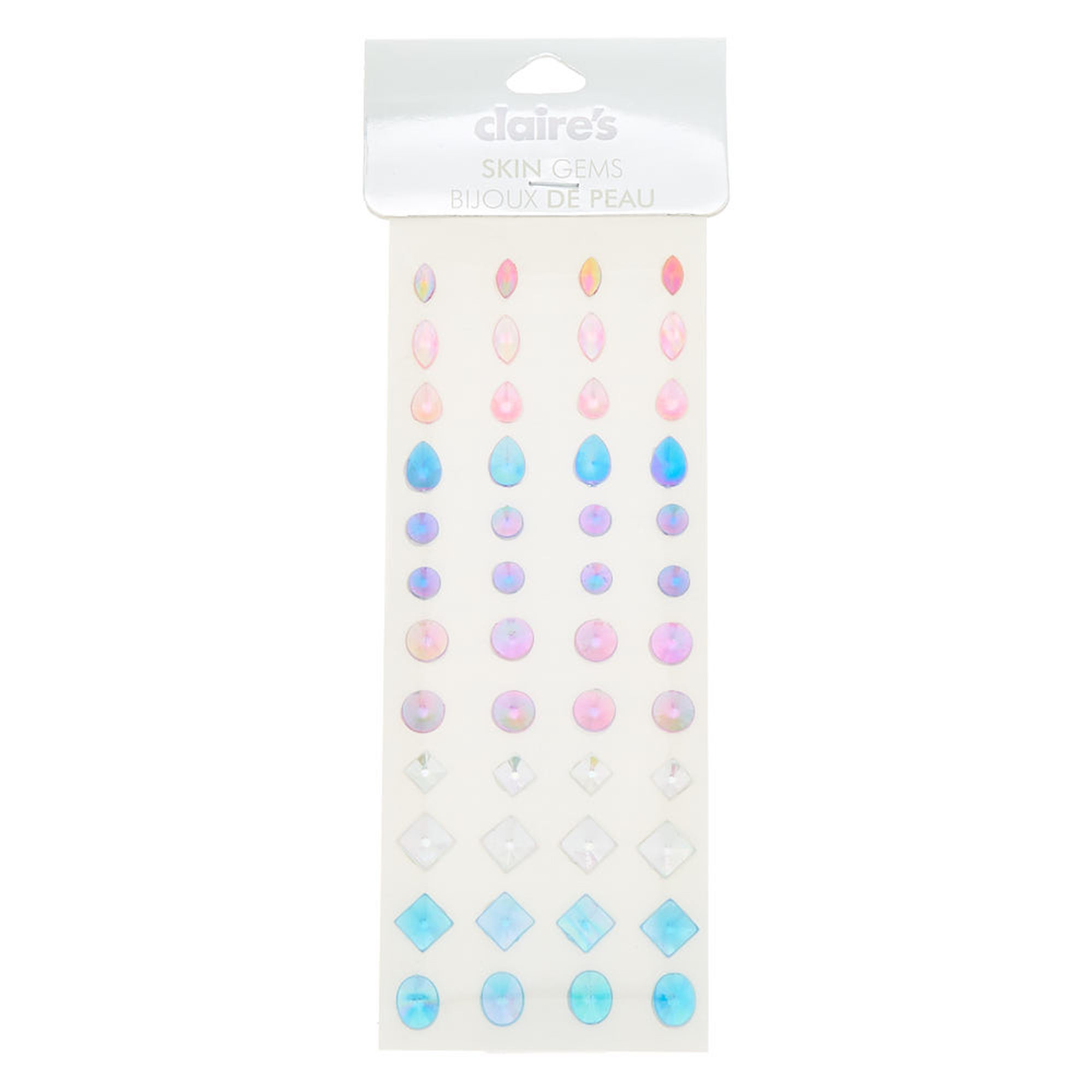Iridescent Pastel Skin Gems - 48 Pack,