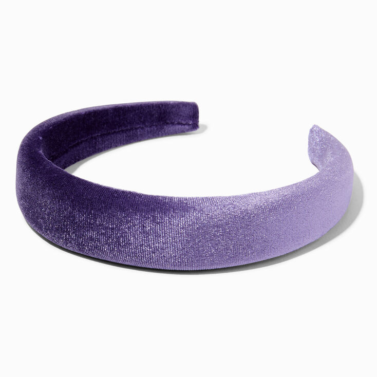 Lavender Velvet Puffy Headband,