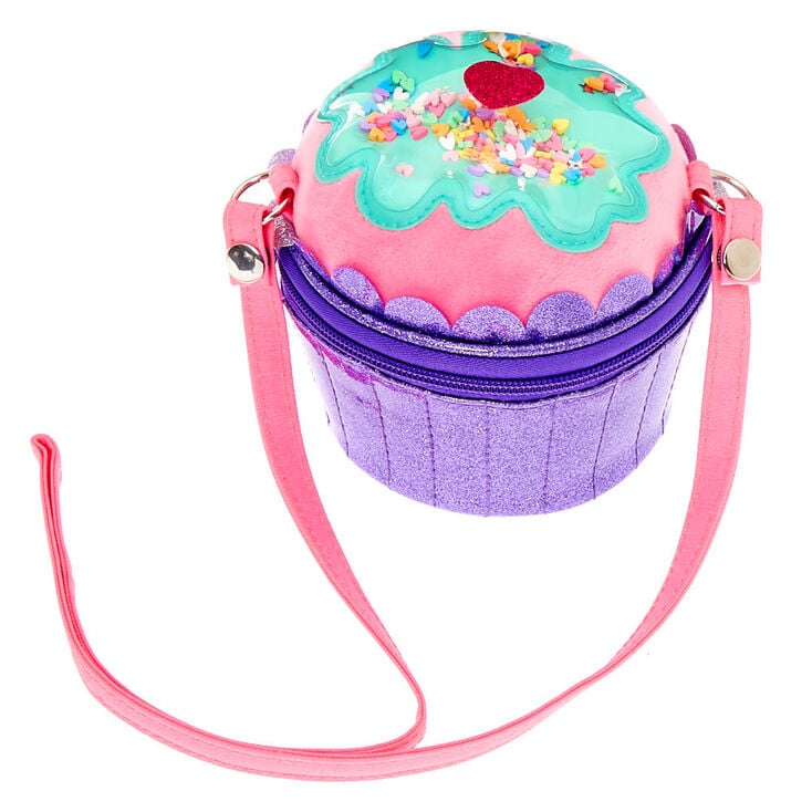 Claire&#39;s Club Cupcake Crossbody Bag - Purple,