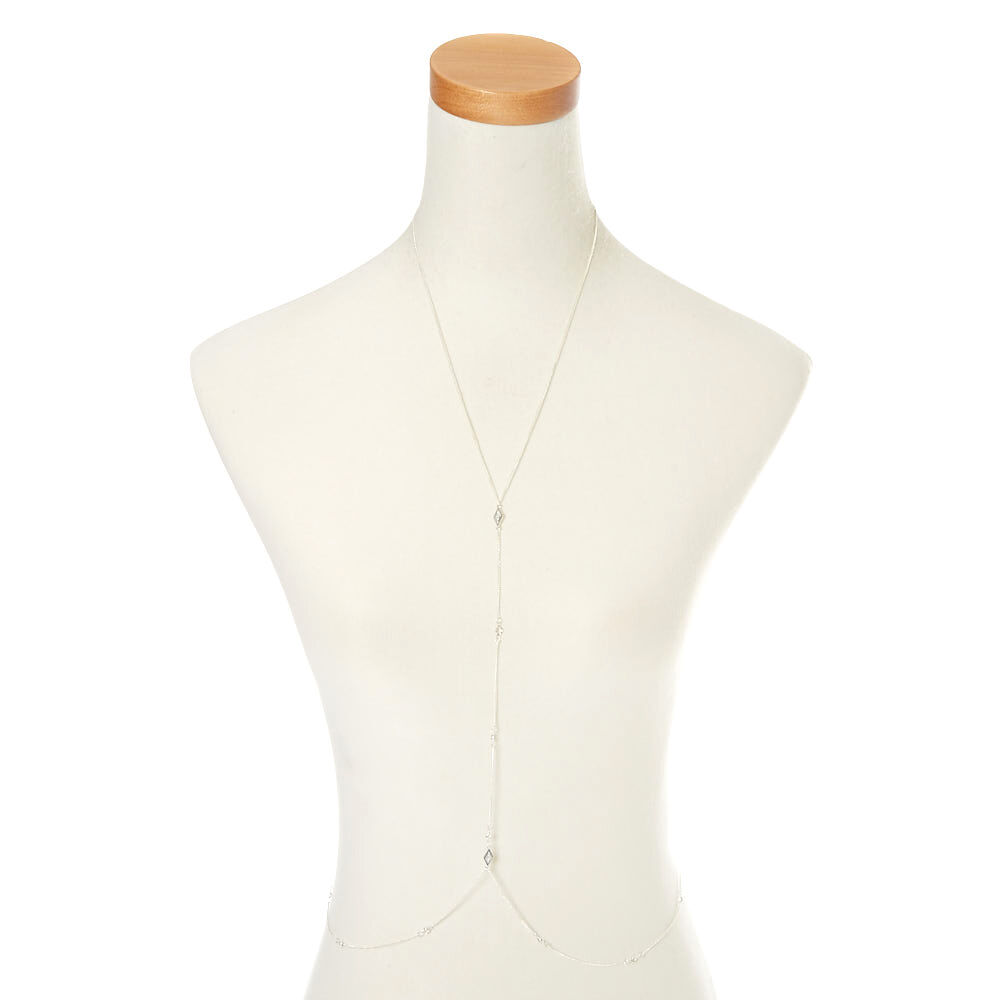 Silver Vintage Diamond Body Chain