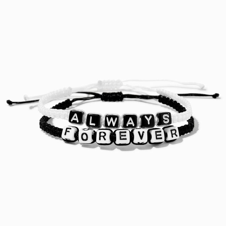 Best Friends Always &amp; Forever Knotted Cord Bracelets - 2 Pack,