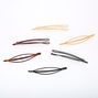 Solid Tortoiseshell Geometric Hair Pins - 6 Pack,