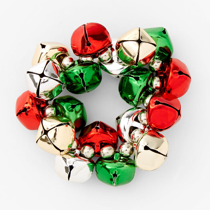 Christmas Multicolored Bells Stretch Bracelet,