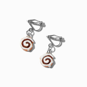 Cinnamon Roll Clip-On Earrings,