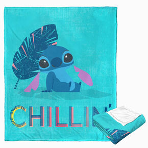 Disney Stitch Chillin&#39; &amp; Thrillin&#39; Silk Touch Throw Blanket &#40;ds&#41;,