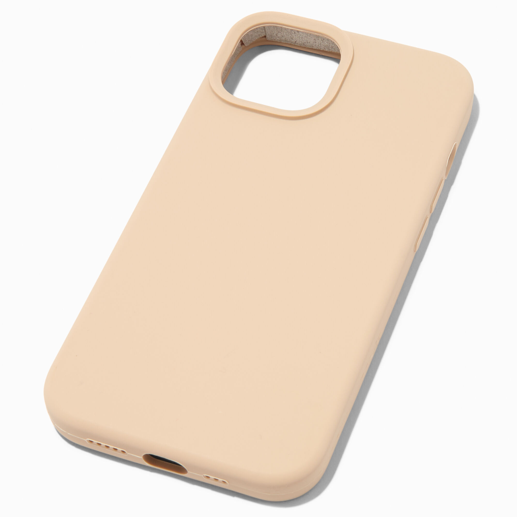 View Claires Solid Taupe Silicone Phone Case Fits Iphone 131415 Pro information