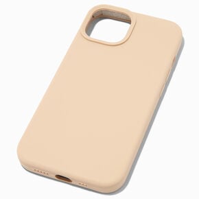 Coque de portable en silicone taupe uni - Compatible avec iPhone&reg;&nbsp;13/14&nbsp;Pro,