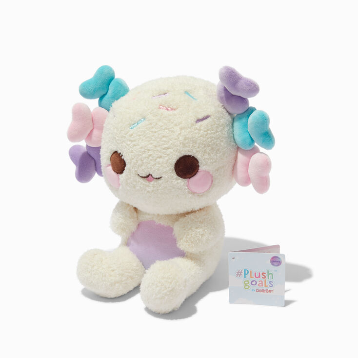&#35;Plush Goals by Cuddle Barn&reg; Claire&#39;s Exclusive 10&#39;&#39; Pastel Sprinkle Axolotl Soft Toy,