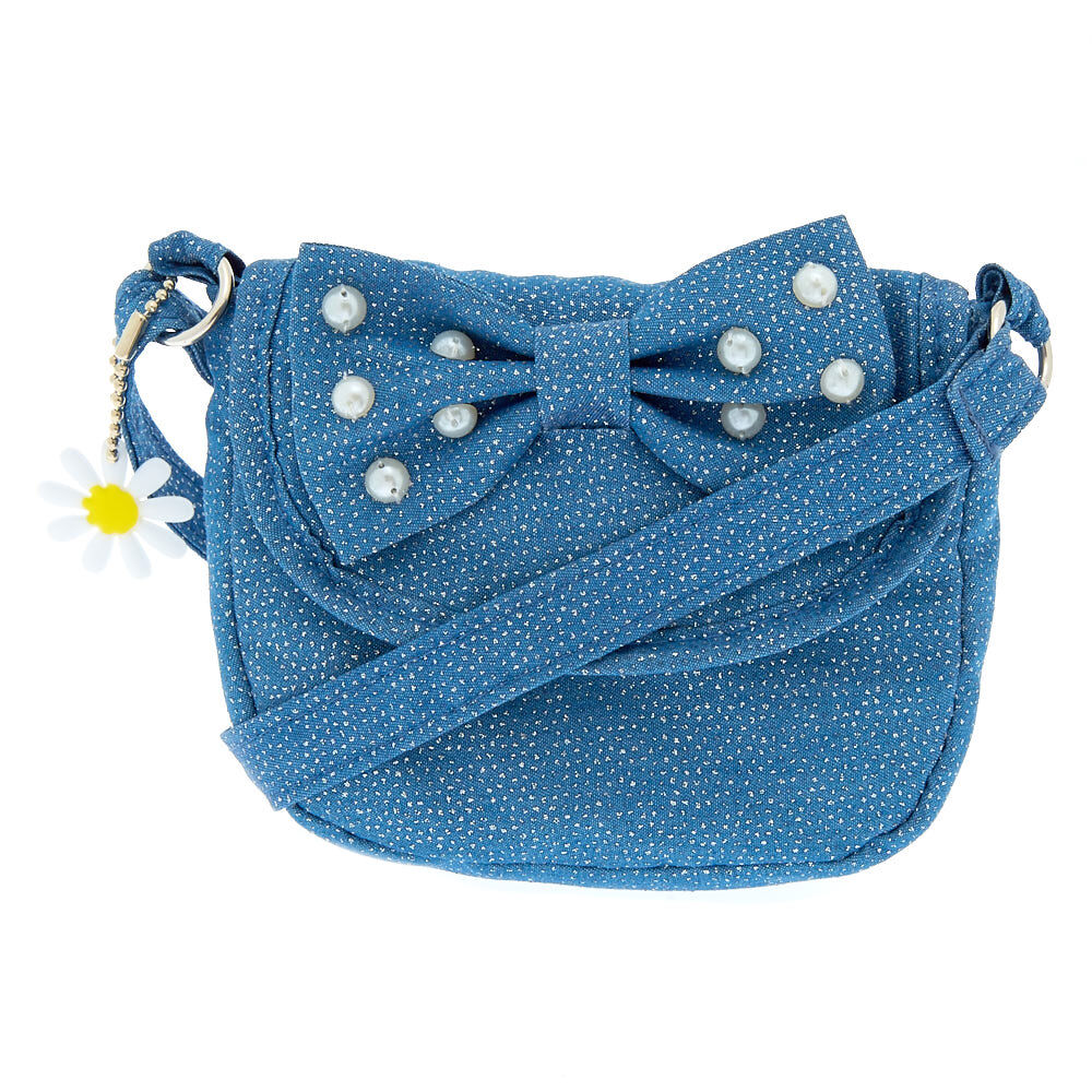 blue crossbody purse