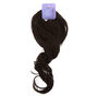 Long Curly Faux Hair Bobble - Black,