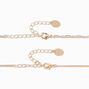 Pink Evil Eye &amp; Chain Choker Necklaces - 2 Pack,