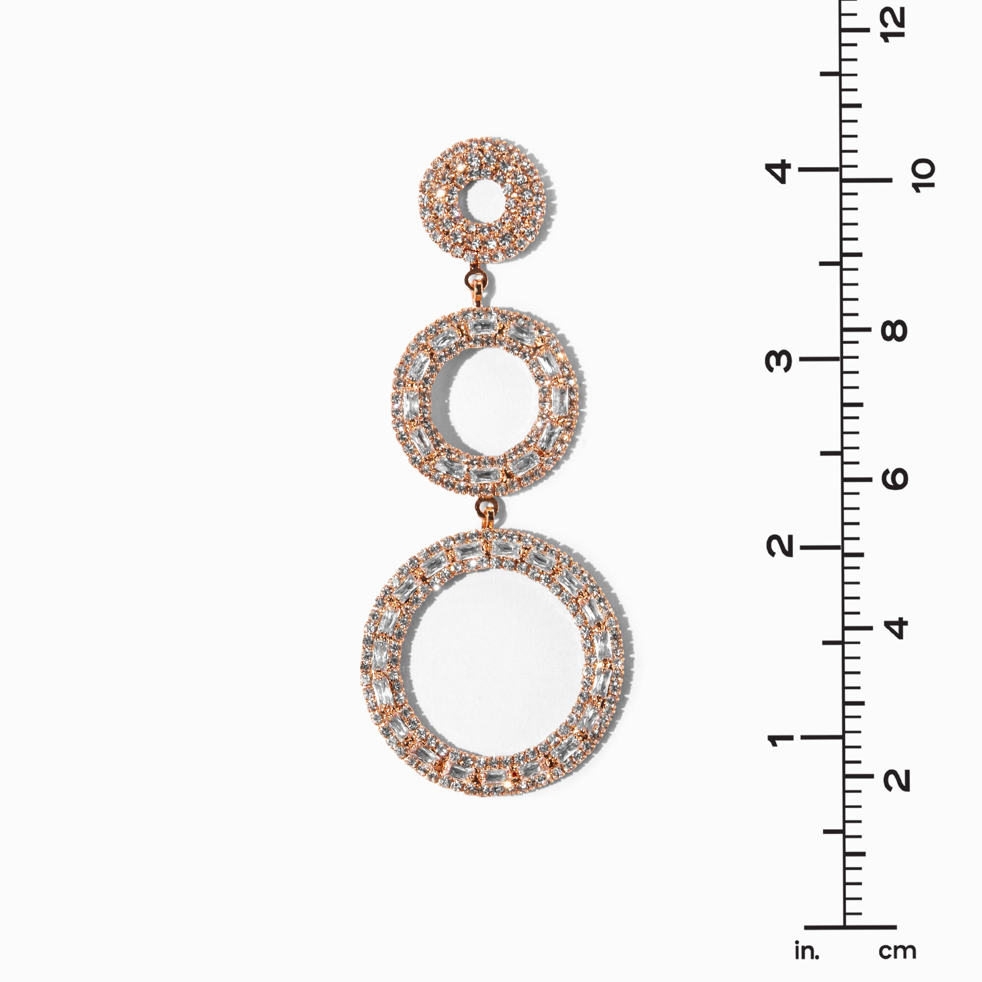 3 circle new arrivals drop earrings