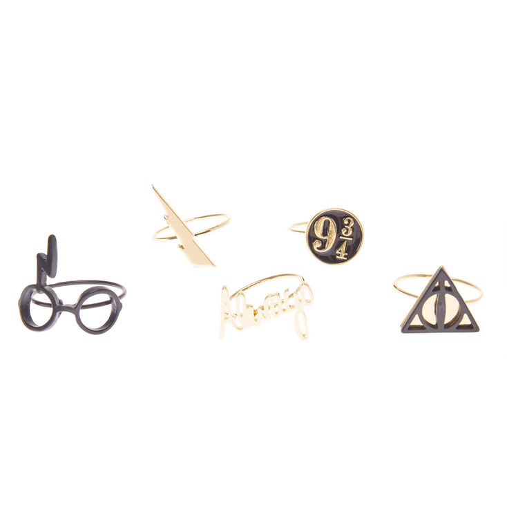 Lot de 5 bagues Harry Potter&trade;,