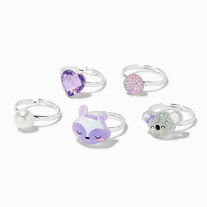 Claire&#39;s Club koala Bear Rings - 5 Pack,