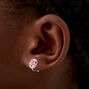 Crystal Donut Clip-On Stud Earring,