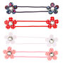 Claire&#39;s Club Floral Gem Hair Ties - 4 Pack,
