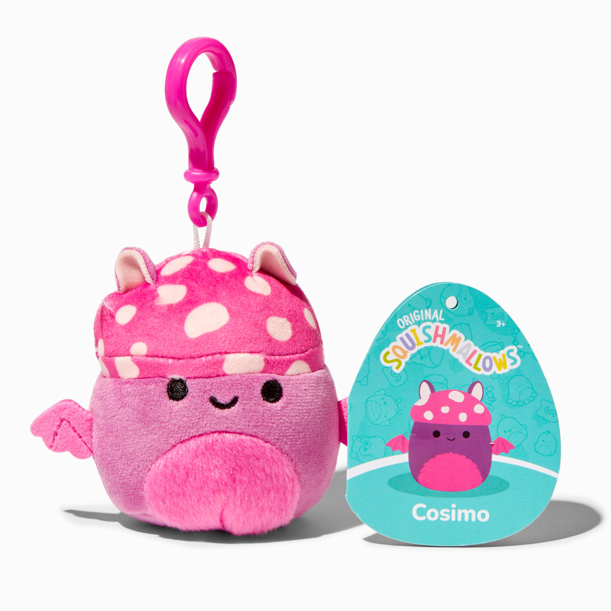 View Claires Squishmallows 35 Cosimo Soft Toy Bag Clip information