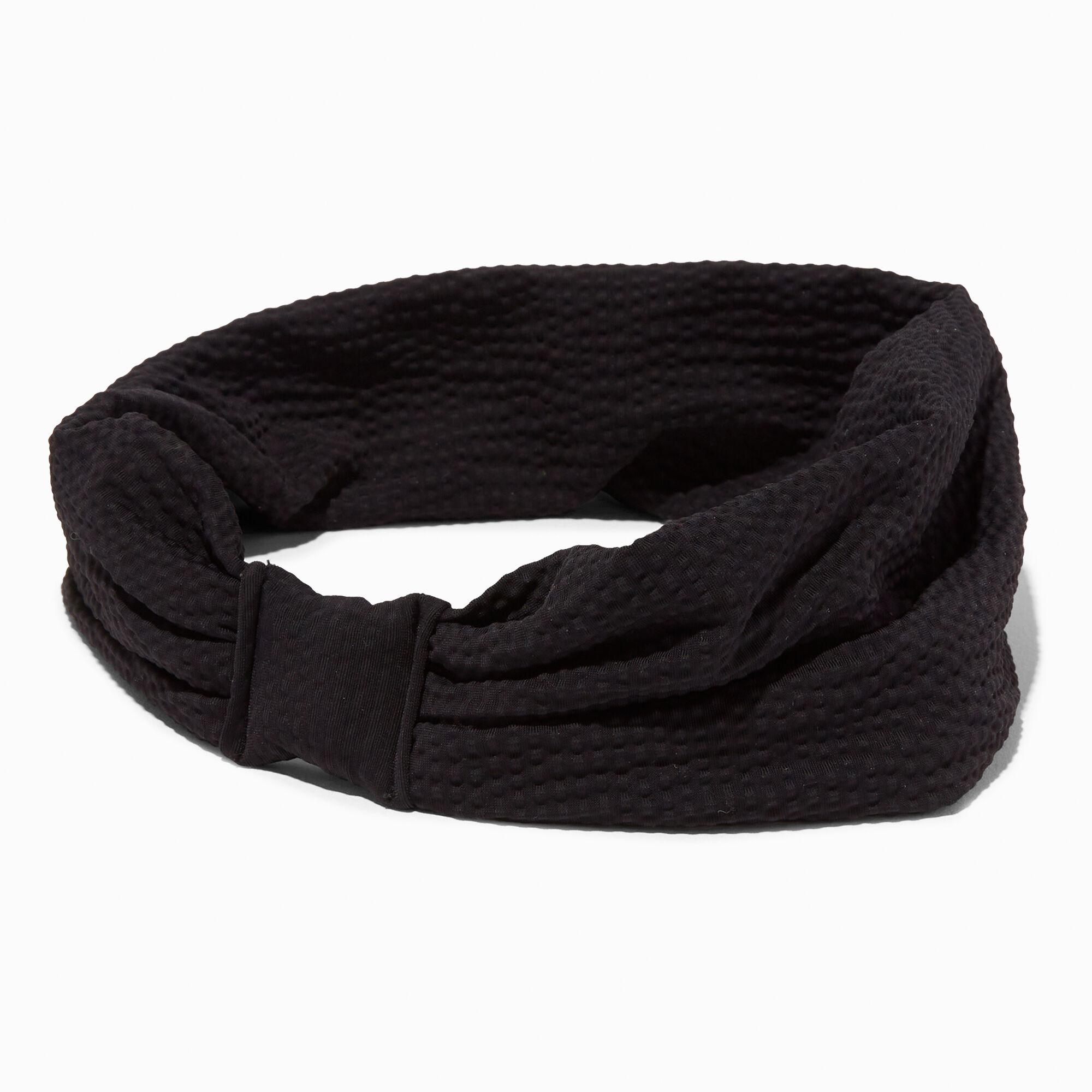 View Claires Knotted Headwrap Black information