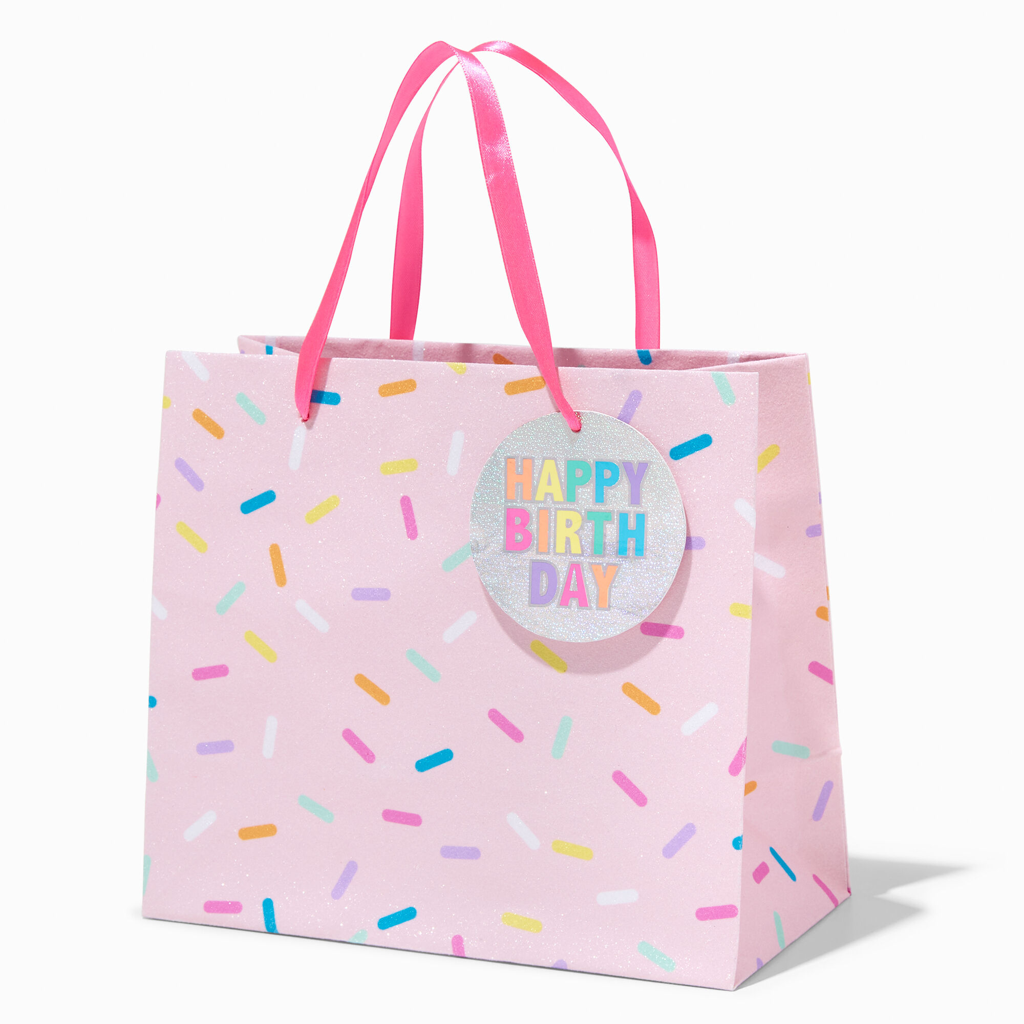 View Claires Cupcake Sprinkles Birthday Gift Bag Medium information