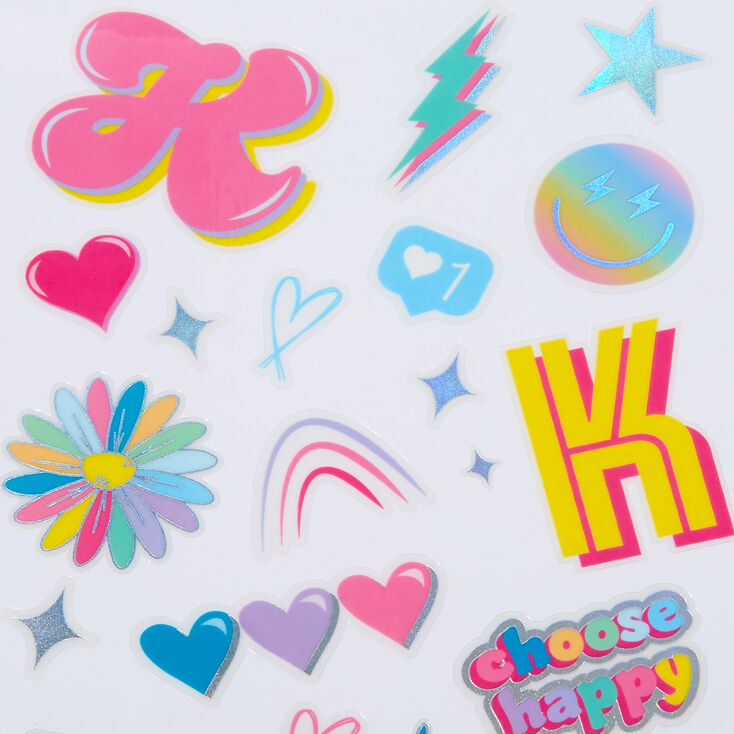 DIY &#39;K&#39; Initial Stickers,