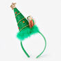 Glitter Christmas Tree Headband - Green,