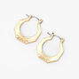 15MM Geometric Horseshoe Hinge Hoop Earrings,