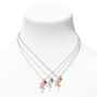 Mixed Metal Best Friends Gecko Pendant Necklaces - 3 Pack,
