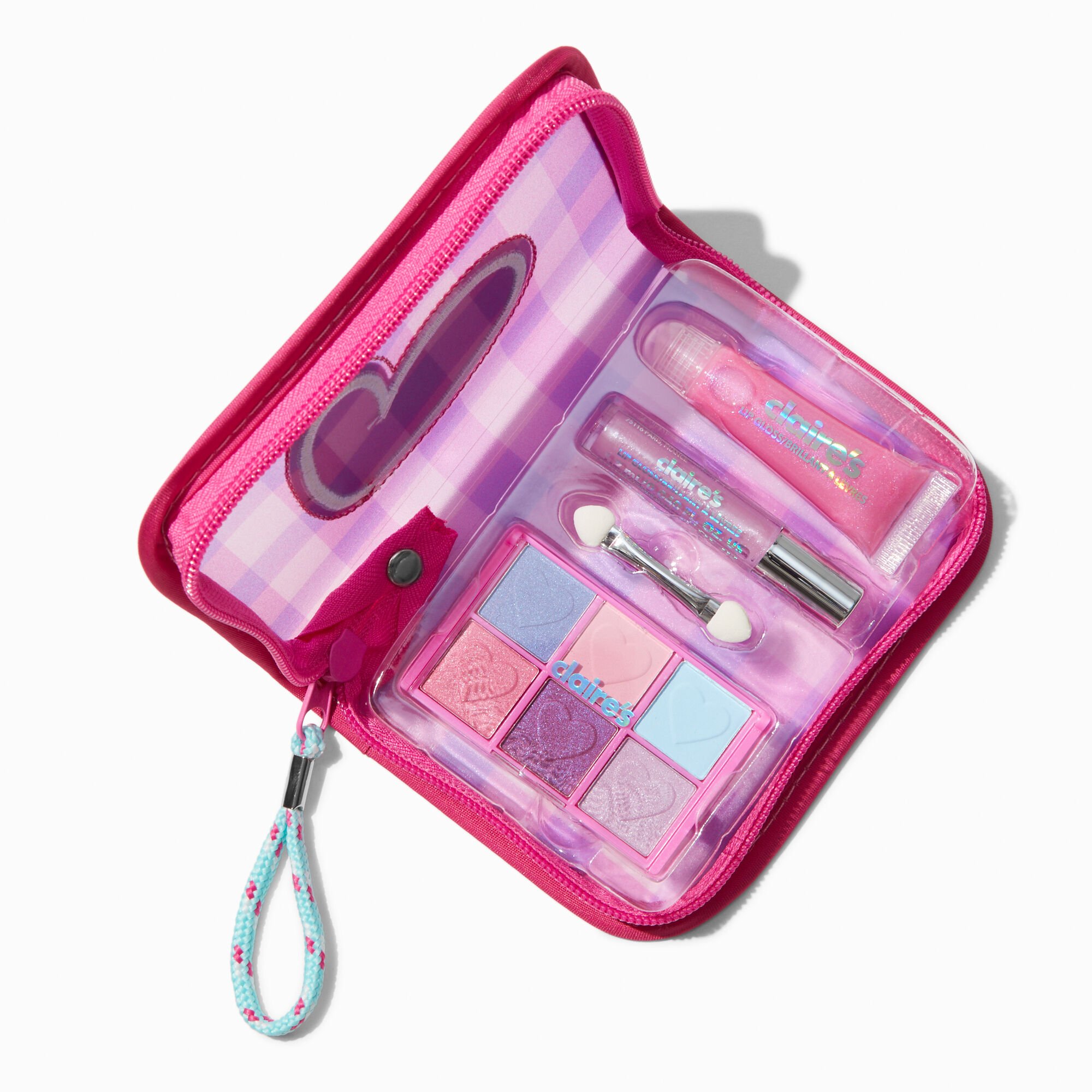 Initial Zipper Makeup Set Wristlet - L,