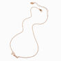 Gold-tone Script Zodiac Pendant Necklace - Pisces,
