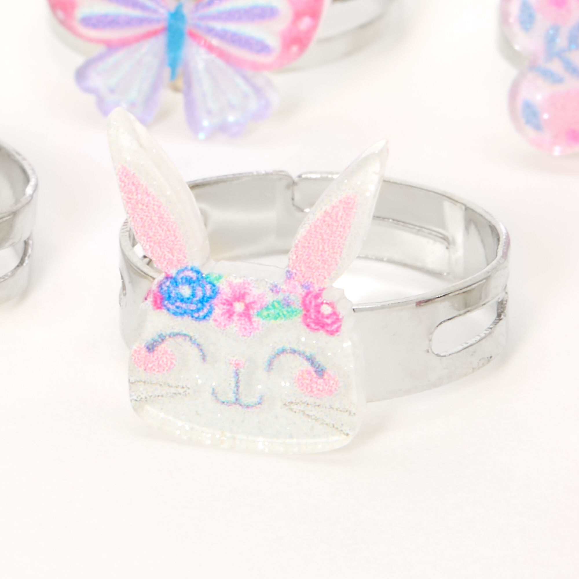 Claire's Club Spring Critters Rings - 7 Pack,
