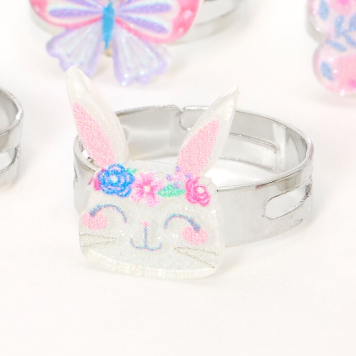 Claire&#39;s Club Spring Critters Rings - 7 Pack,